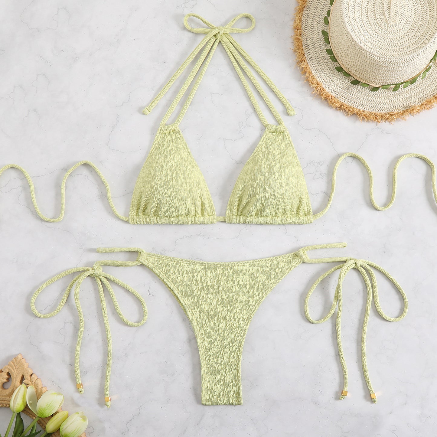 Bikini solid color bikini