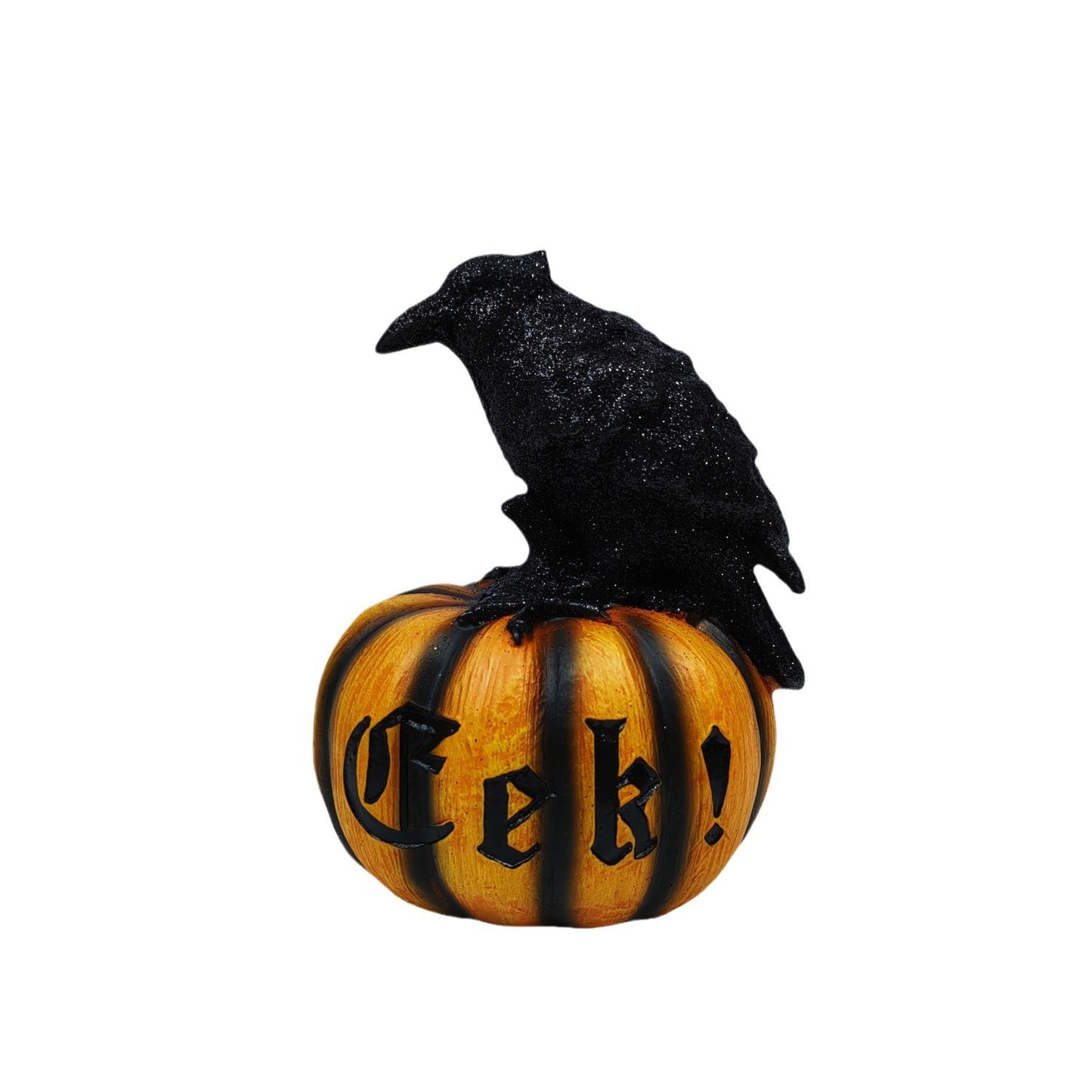 Halloween Crow Pumpkin Ornament Party Ghost Festival Resin Crafts Atmosphere Decoration Props