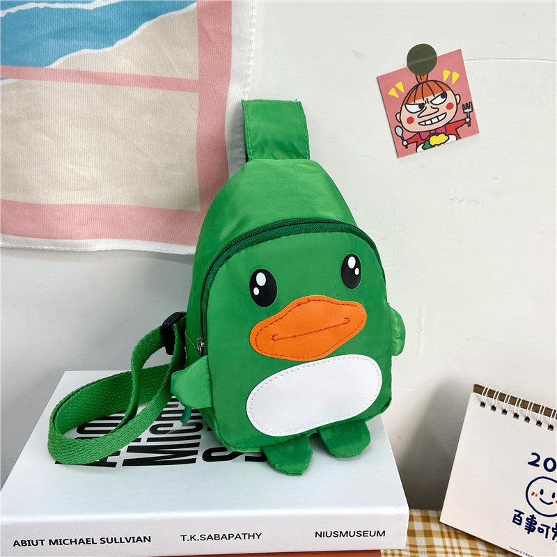 Children's Bags New Trendy Cartoon Duck Messenger Bag Kindergarten Baby Shoulder Bag Travel Coin Purse