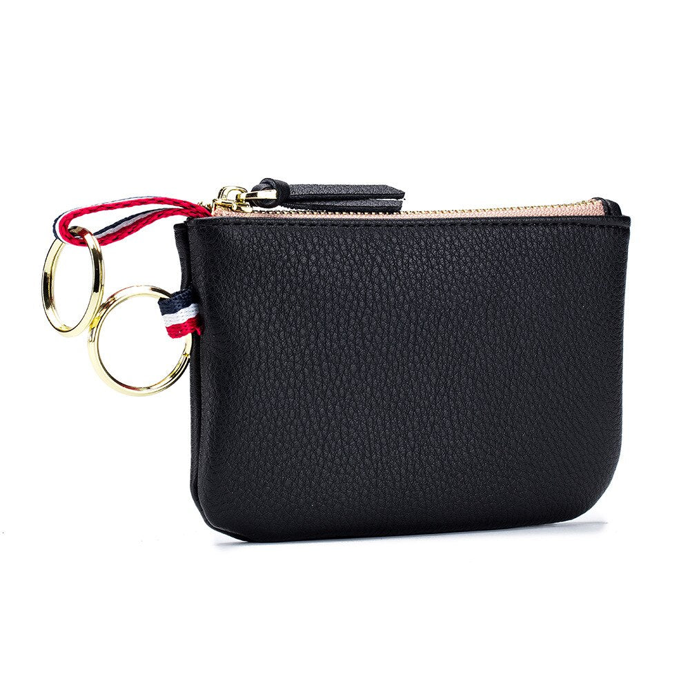 Fashion Genuine Leather Women Wallets Clutch Female Short Small Coin Purse Brand Designer Soft Mini Card Cash Key Holder Pouch