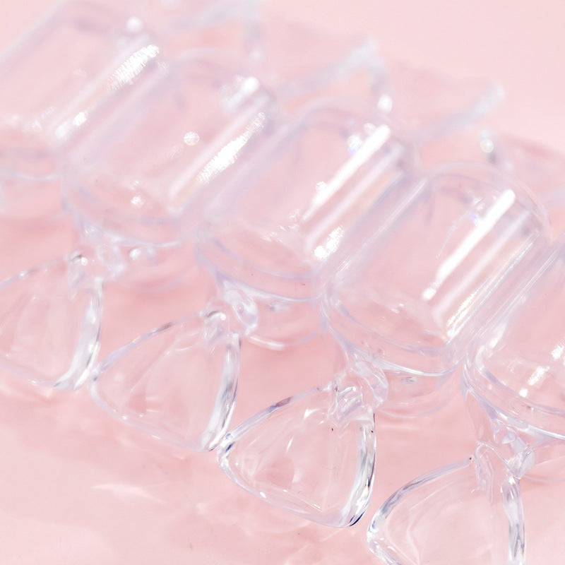 Transparent Candy Shaped Jewelry Box Net Red Girl Heart Earrings Earrings Storage Box Mini Portable Jewelry Box