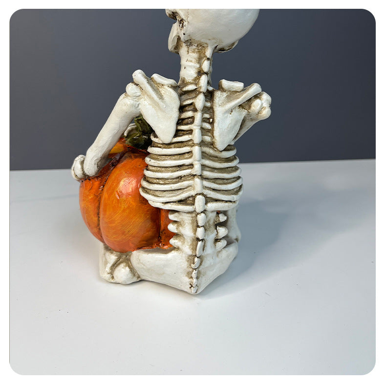 Halloween Hanging Foot Ghost Couple Skeleton Pumpkin Resin Decoration European Style Decoration