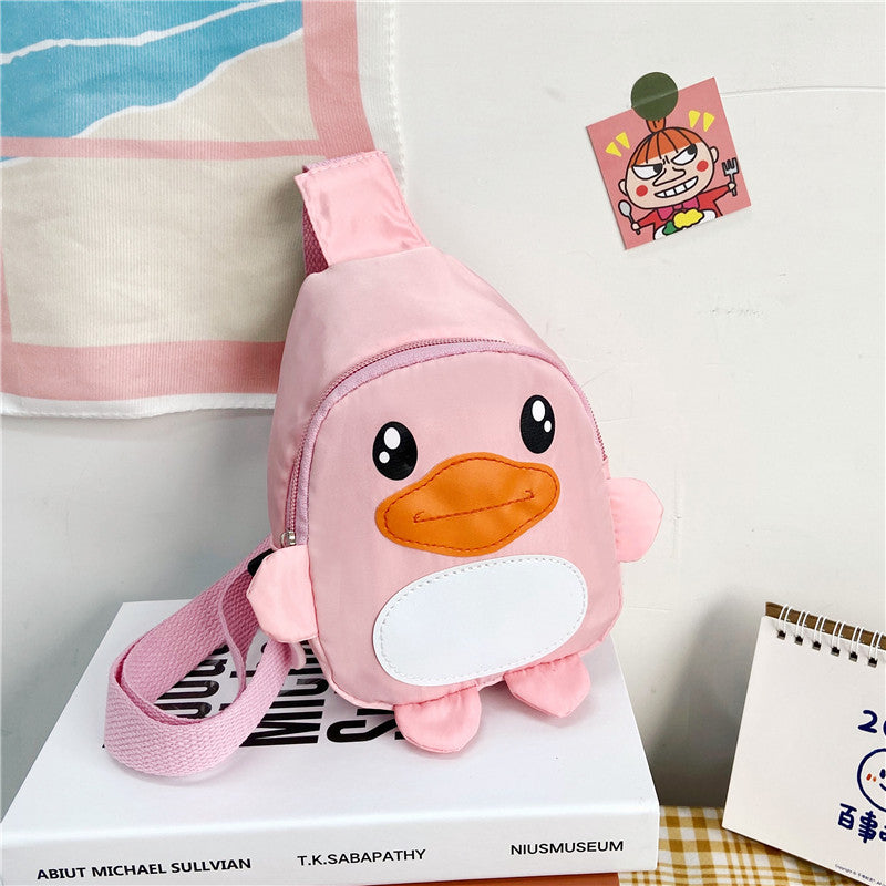 Children's Bags New Trendy Cartoon Duck Messenger Bag Kindergarten Baby Shoulder Bag Travel Coin Purse
