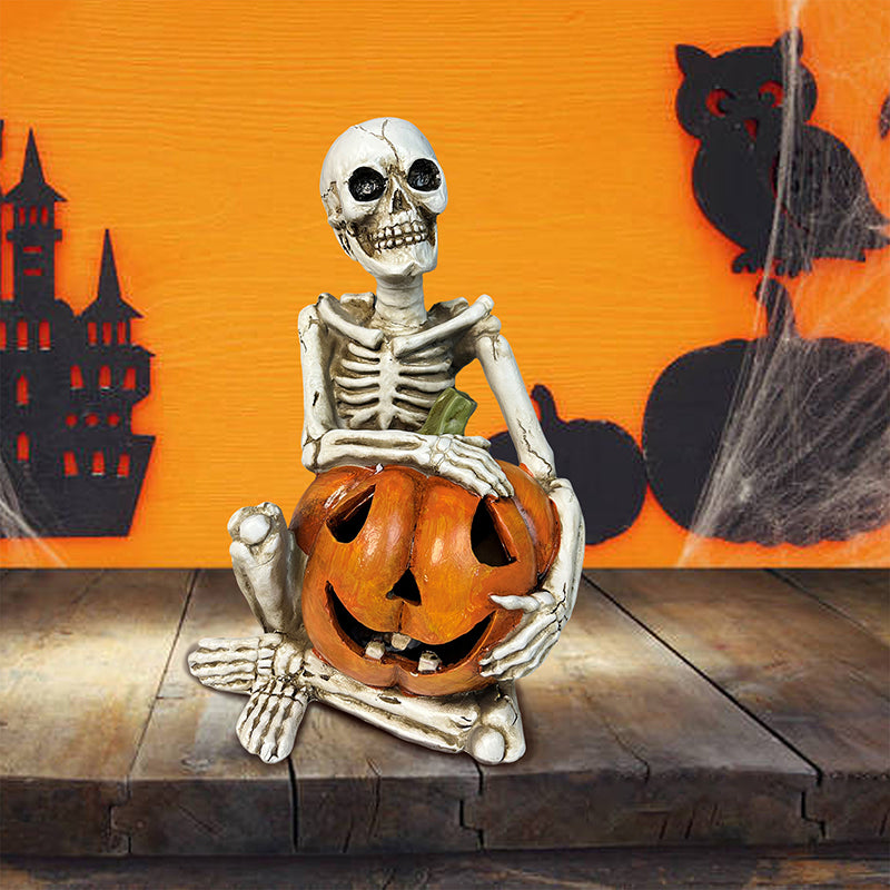Halloween Hanging Foot Ghost Couple Skeleton Pumpkin Resin Decoration European Style Decoration