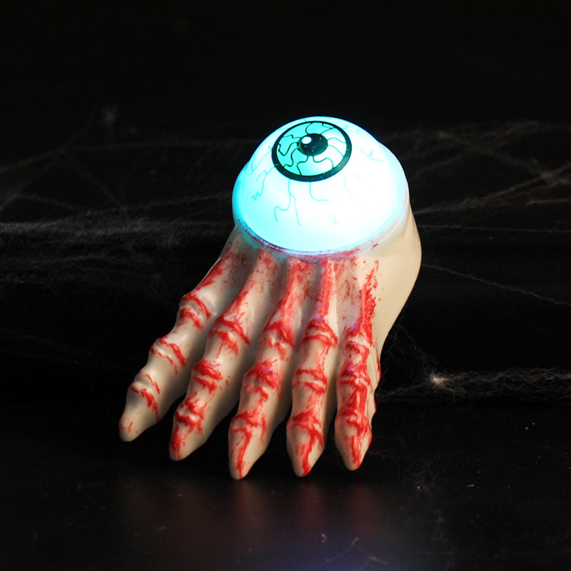 Halloween Ghost Hand Candle Light, Fake Skull Hand Decoration Prop, Glowing Party Ornament, Atmosphere Decor