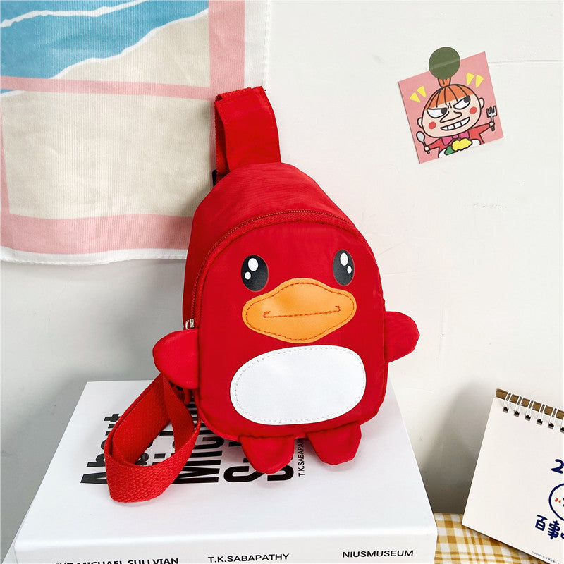 Children's Bags New Trendy Cartoon Duck Messenger Bag Kindergarten Baby Shoulder Bag Travel Coin Purse