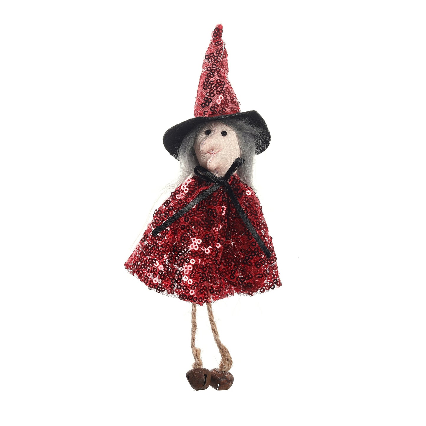Halloween Decoration Props Cartoon Tulle Skirt Bell Hanging Ornament Pumpkin Witch Hanging Decor Pumpkin Hanging Ornament